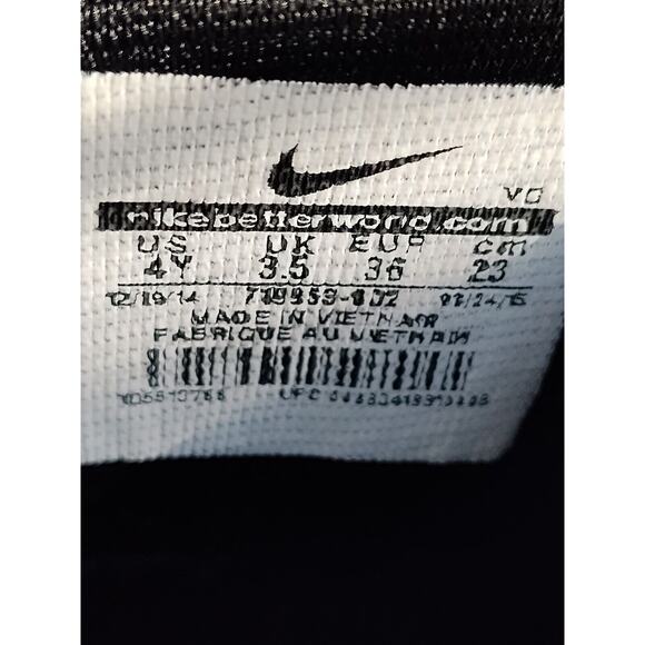 Nike Alpha Fastflex Cleats, 719953 Black/White Youth 4Y - Picture 7 of 7